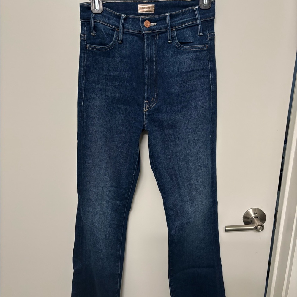 MOTHER Men's Dark Blue Bootcut Jeans